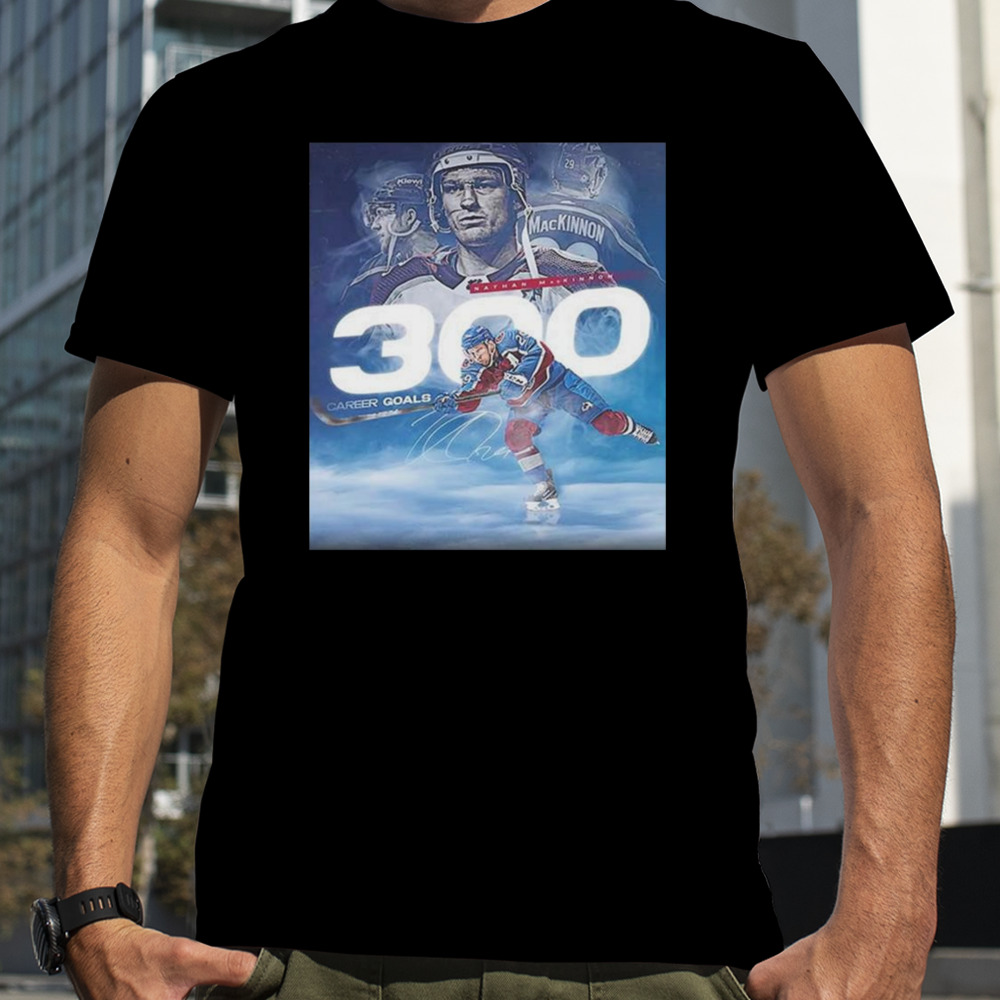 Congratulations to Colorado Avalanche Player Nathan MacKinnon 300 NHL Goals In Career Unisex T-Shirt