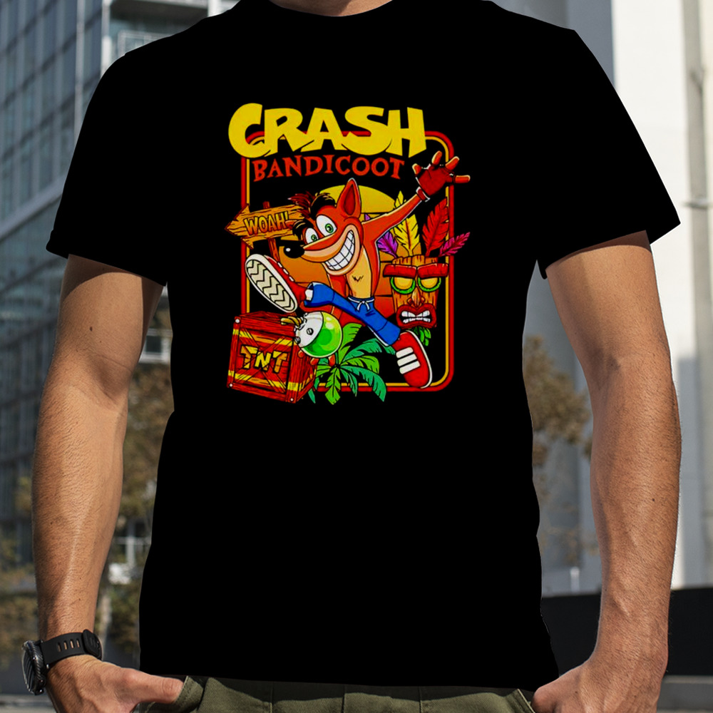 Crash Bandicoot Whoa Crash Cartoon shirt