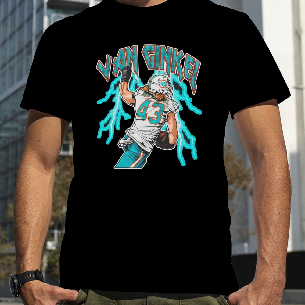 Miami Dolphins Andrew Van Ginkel Lightning shirt