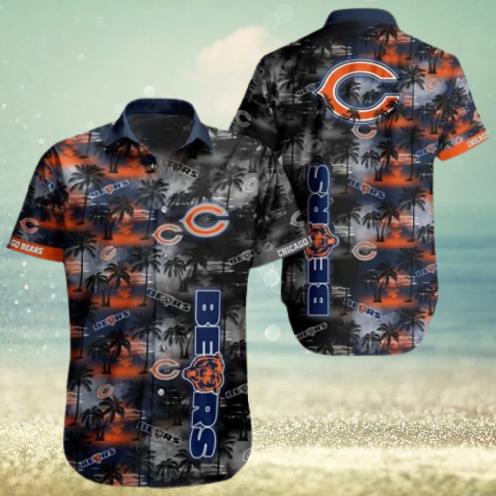 NEW FASHION 2023 Chicago Bears Hawaiian Shirts flower gift for summer - Limotees