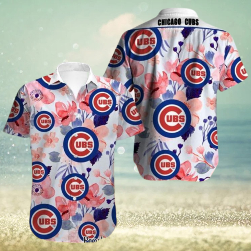 NEW FASHION 2023 Chicago Cubs Hawaiian Shirt flower summer style 1 gift for fans - Limotees