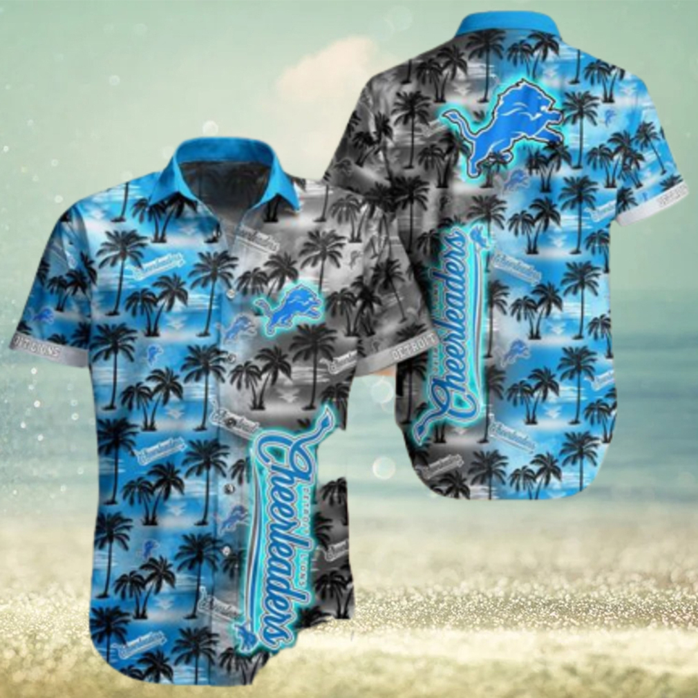 NEW FASHION 2023 Detroit Lions Hawaiian Shirts flower gift for summer - Limotees