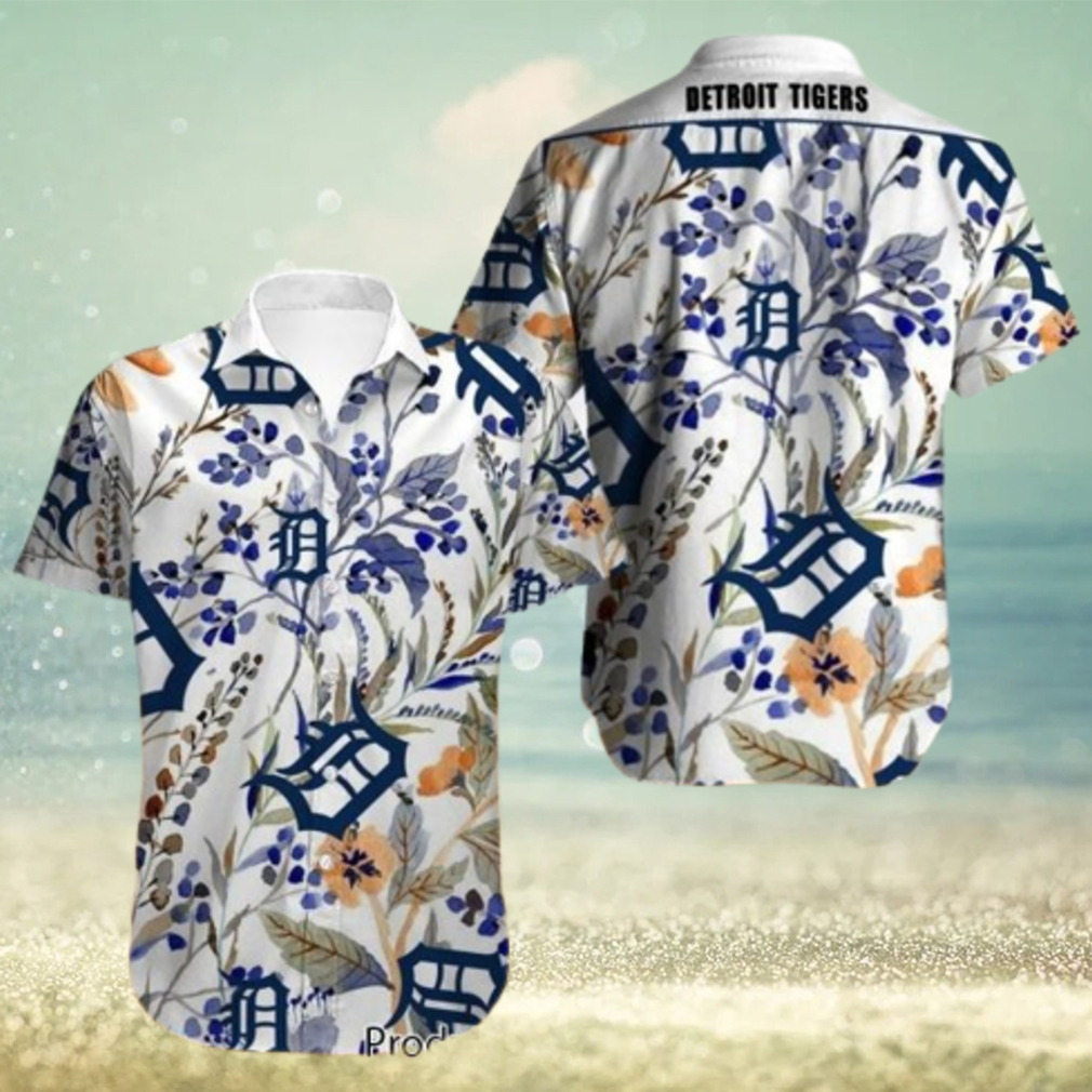 NEW FASHION 2023 Detroit Tigers Hawaiian Shirt flower summer gift for fans - Limotees