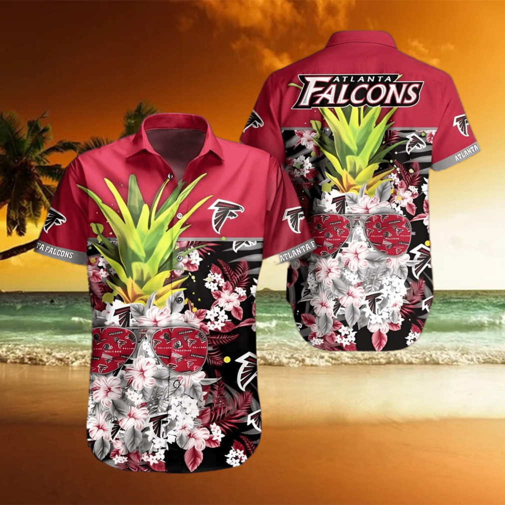 NFL Atlanta Falcons Hawaiian Shirt Cool Pineapple Trendy Summer Gift - Limotees