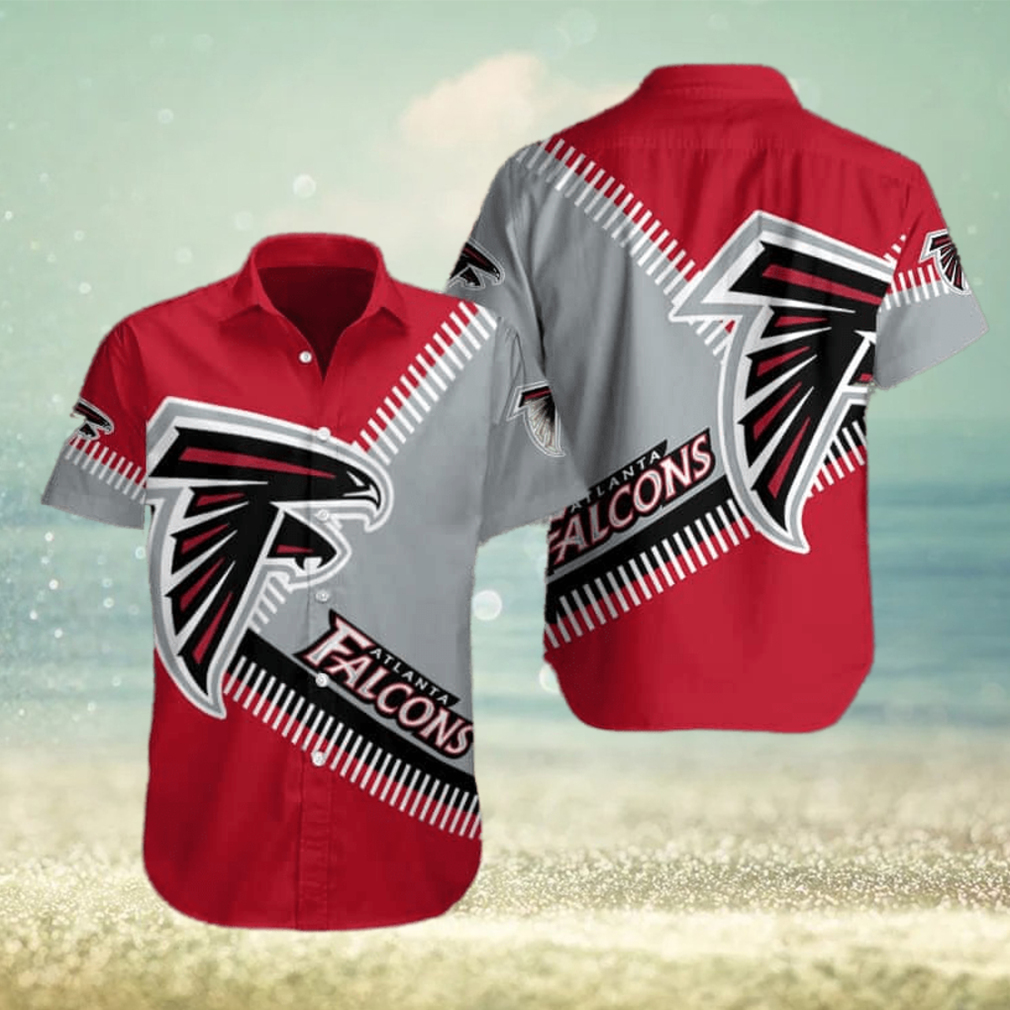 NFL Atlanta Falcons Hawaiian Shirt Red Aloha Gift For Football Fans - Limotees