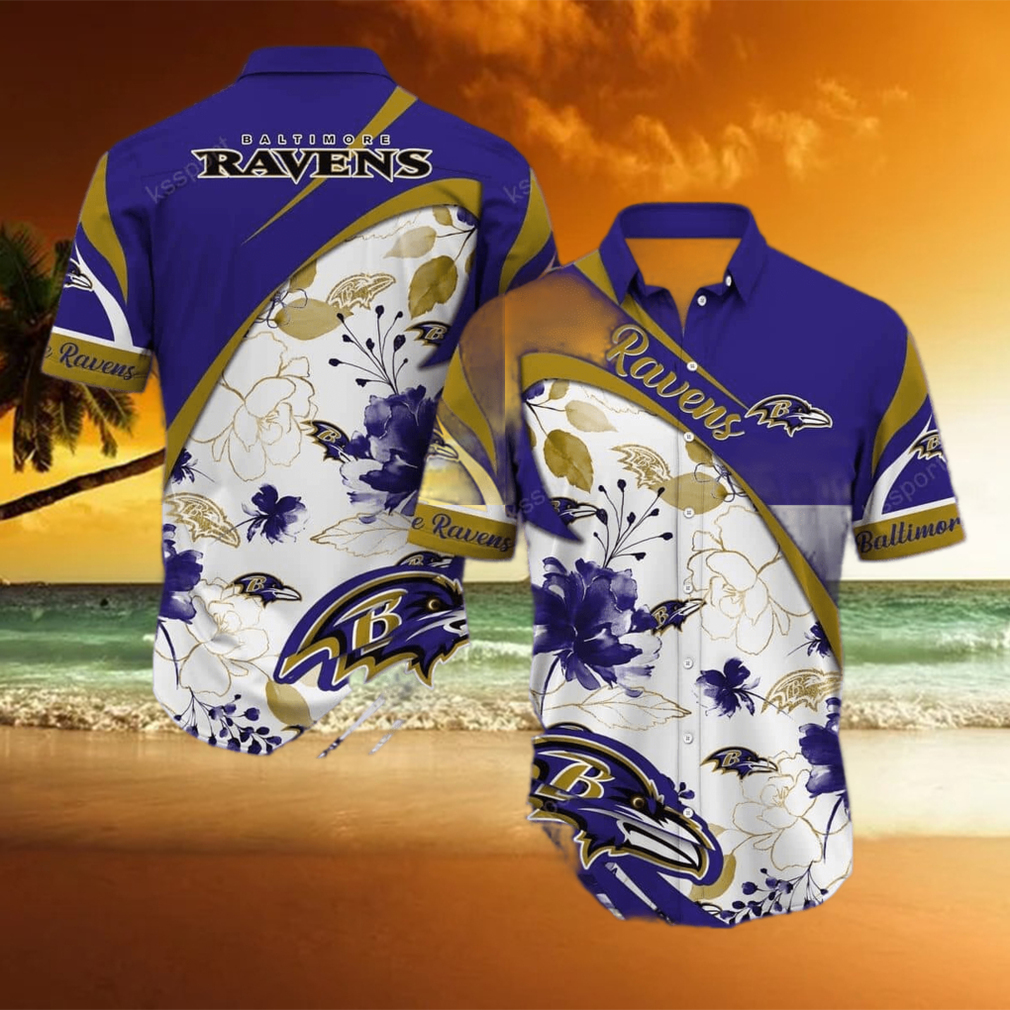 NFL Baltimore Ravens Hawaiian Shirt Summer Gift For Friends - Limotees