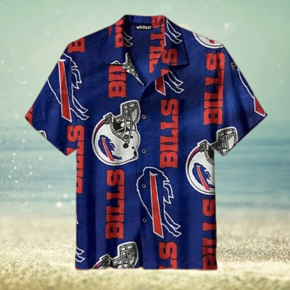 NFL Buffalo Bills Hawaiian Shirt Football Helmet Beach Lovers Gift - Limotees