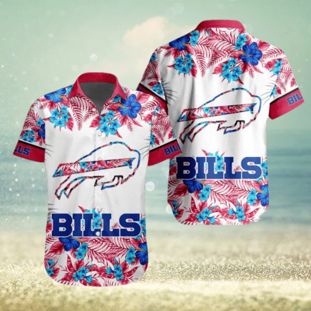 NFL Buffalo Bills Special Floral Hawaiian Button Shirt - Limotees