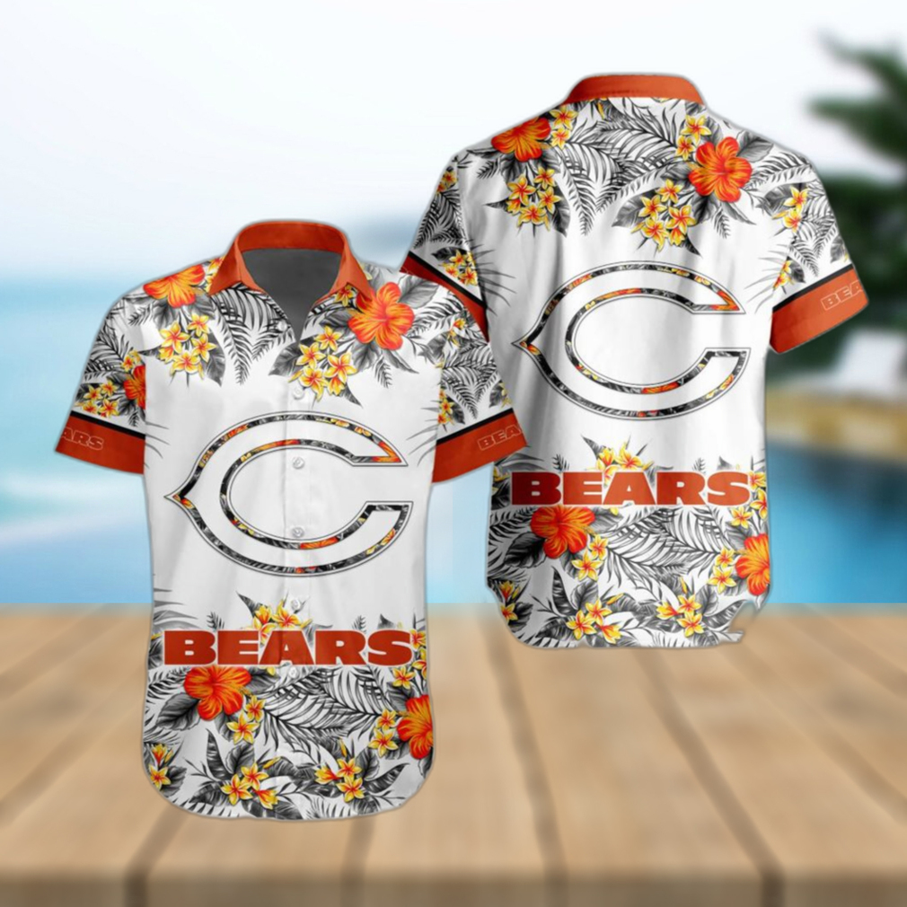 NFL Chicago Bears Hawaiian Shirt Special Floral Tropical Team Spirit - Limotees