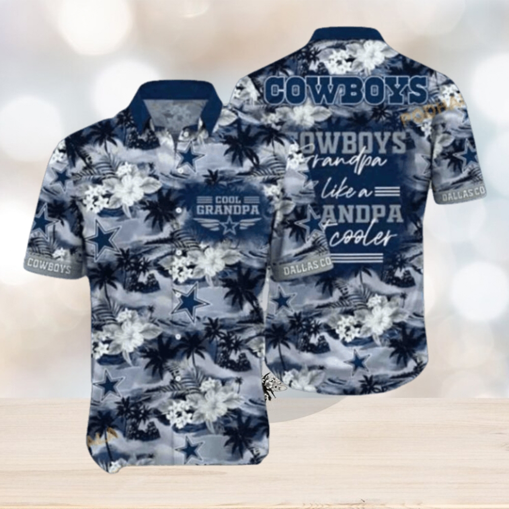 NFL Cowboys Hawaiian Shirt, Beach Gift For Grandpa - Limotees