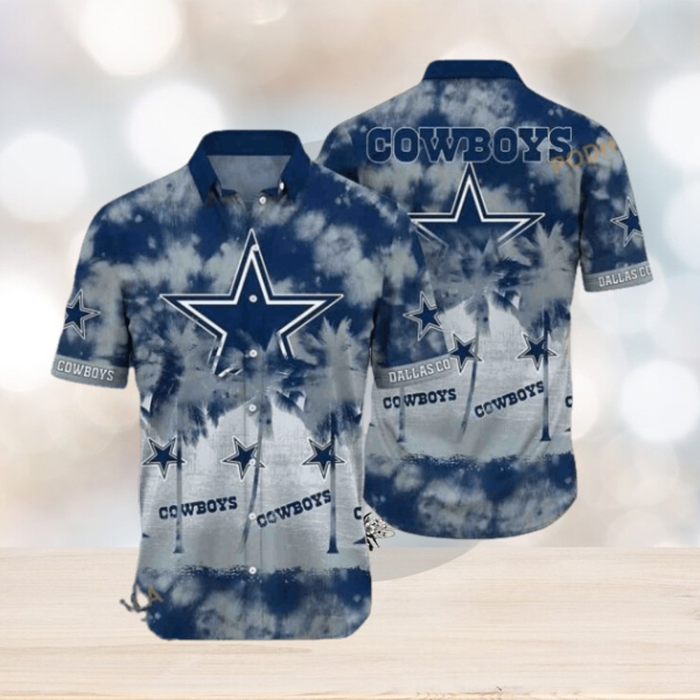 NFL Cowboys Hawaiian Shirt, Color Splash Pattern Tropical Shirt - Limotees