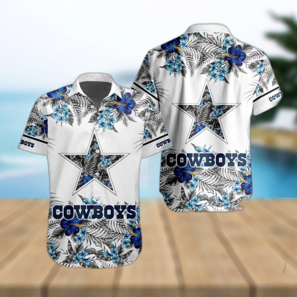 NFL Dallas Cowboys Hawaiian Shirt Special Floral Tropical Team Spirit - Limotees