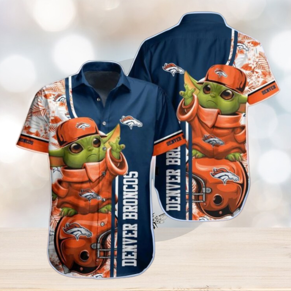 NFL Denver Broncos Baby Yoda Hawaiian Shirt - Limotees