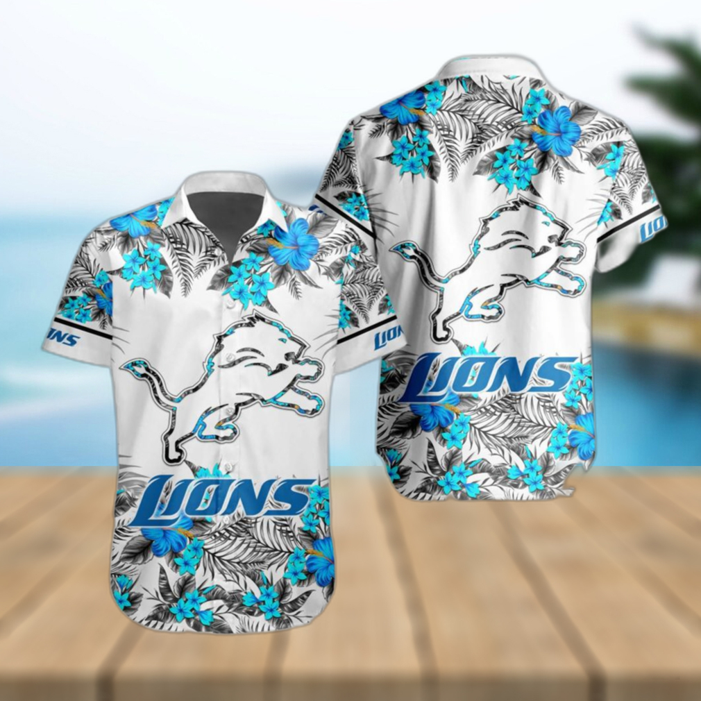 NFL Detroit Lions Hawaiian Shirt Special Floral Tropical Team Spirit - Limotees