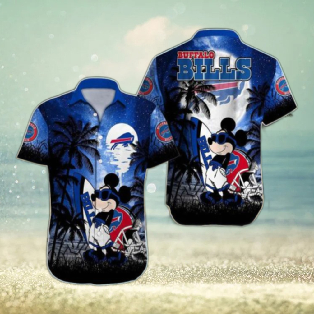 NFL Hawaiian Shirt – Mickey Mouse Buffalo Bills Hawaiian Shirt for Men & Women – Customized Hawaiian Shirt - Limotees