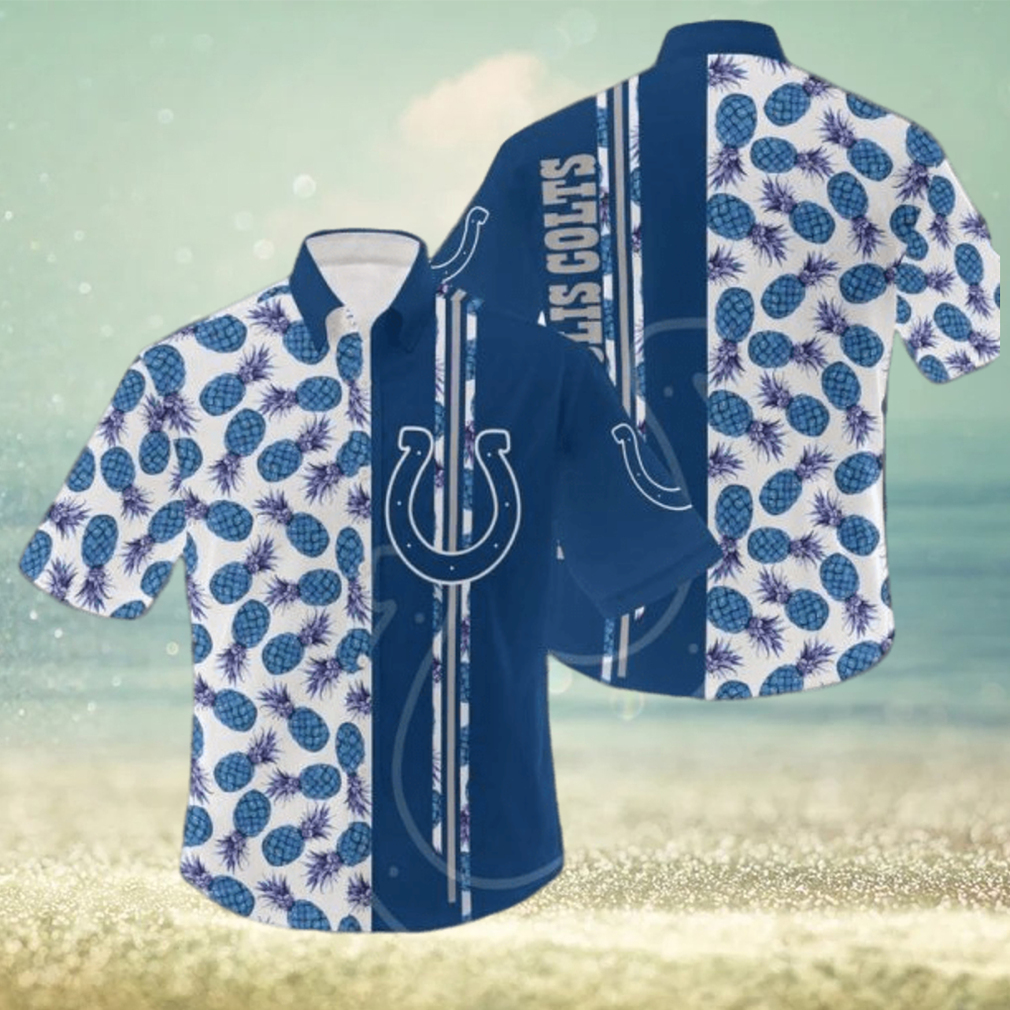 NFL Indianapolis Colts Pineapple Hawaiian Shirt For Men And Women Gift For Fans - Limotees