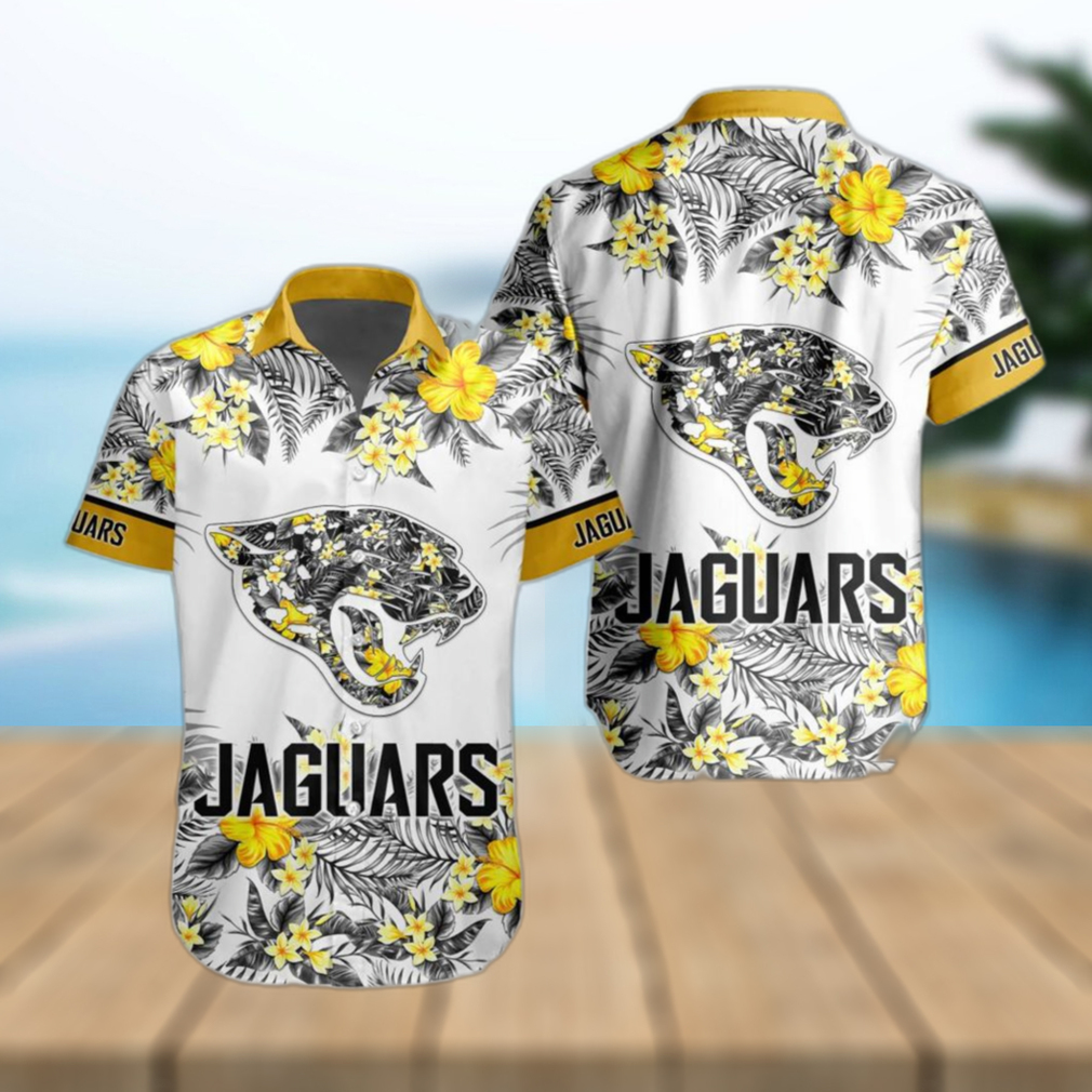 NFL Jacksonville Jaguars Hawaiian Shirt Special Floral Tropical Team Spirit - Limotees