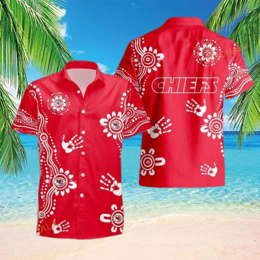 NFL Kansas City Chiefs Hawaiian Shirt Red Aloha Beach Lovers Gift - Limotees