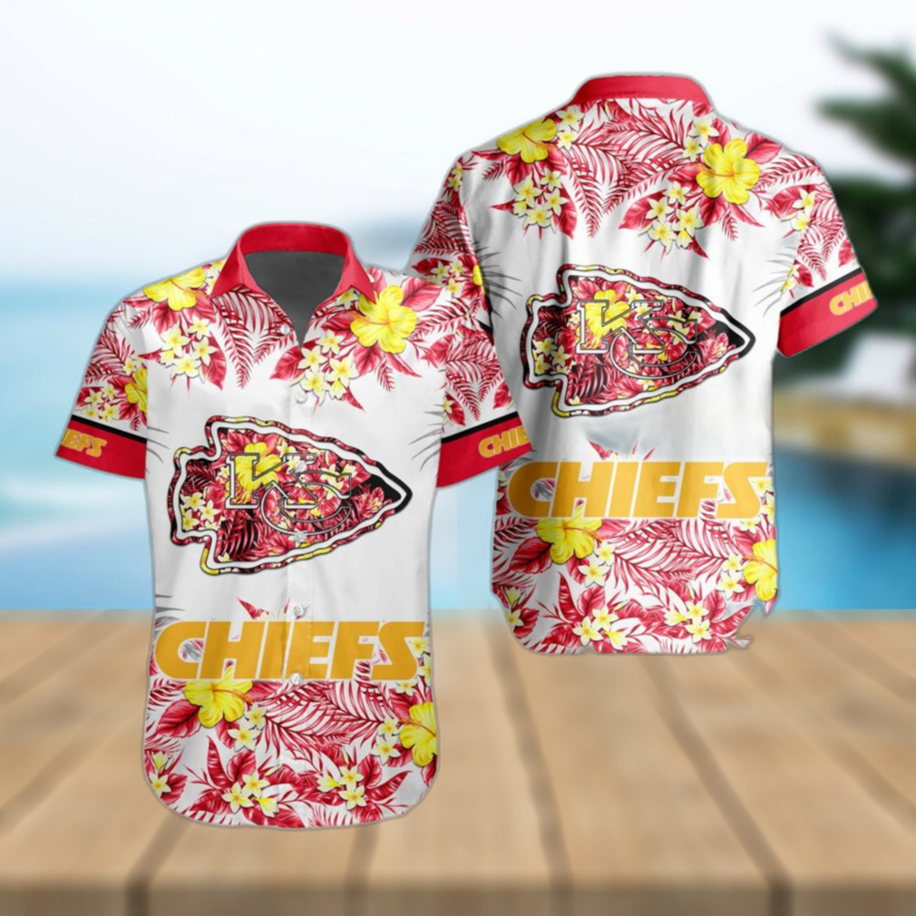 NFL Kansas City Chiefs Hawaiian Shirt Special Floral Tropical Team Spirit - Limotees