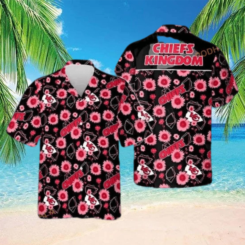 NFL Kansas City Chiefs Hawaiian Shirt Sunflower Pattern Gift For Beach Trip - Limotees