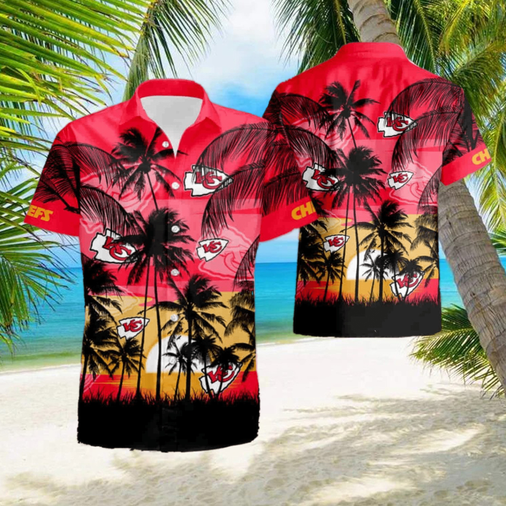 NFL Kansas City Chiefs Tropical Hawaiian Shirt - Limotees