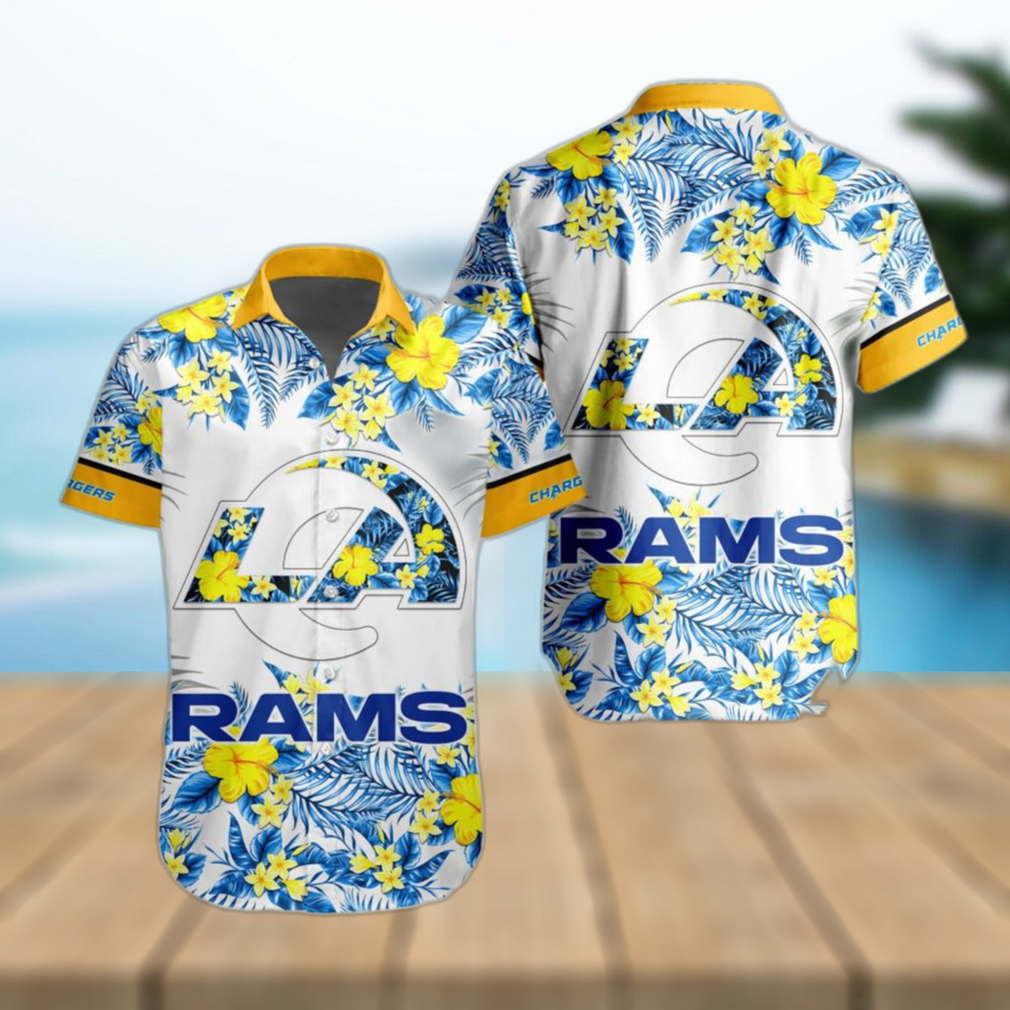 NFL Los Angeles Rams Hawaiian Shirt Special Floral Tropical Team Spirit - Limotees