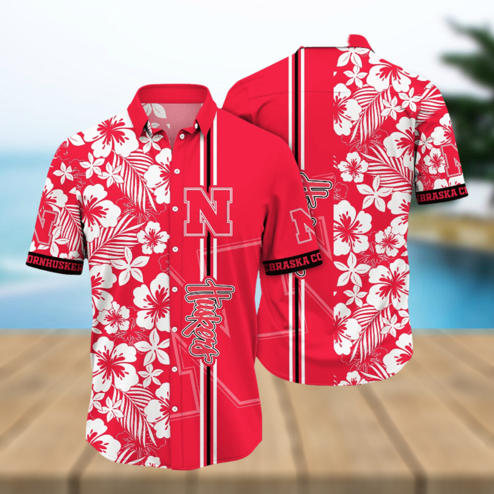 Nebraska Cornhuskers NCAA Hawaiian Shirt Ocean Wavestime Aloha Shirt - Limotees