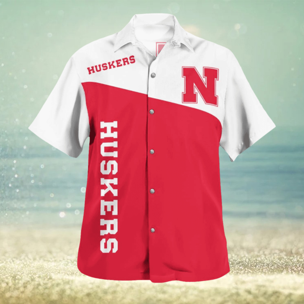 Nebraska Cornhuskers Palm 3D Hawaiian Shirt Best For Fans Beach Gift For Men And Women - Limotees