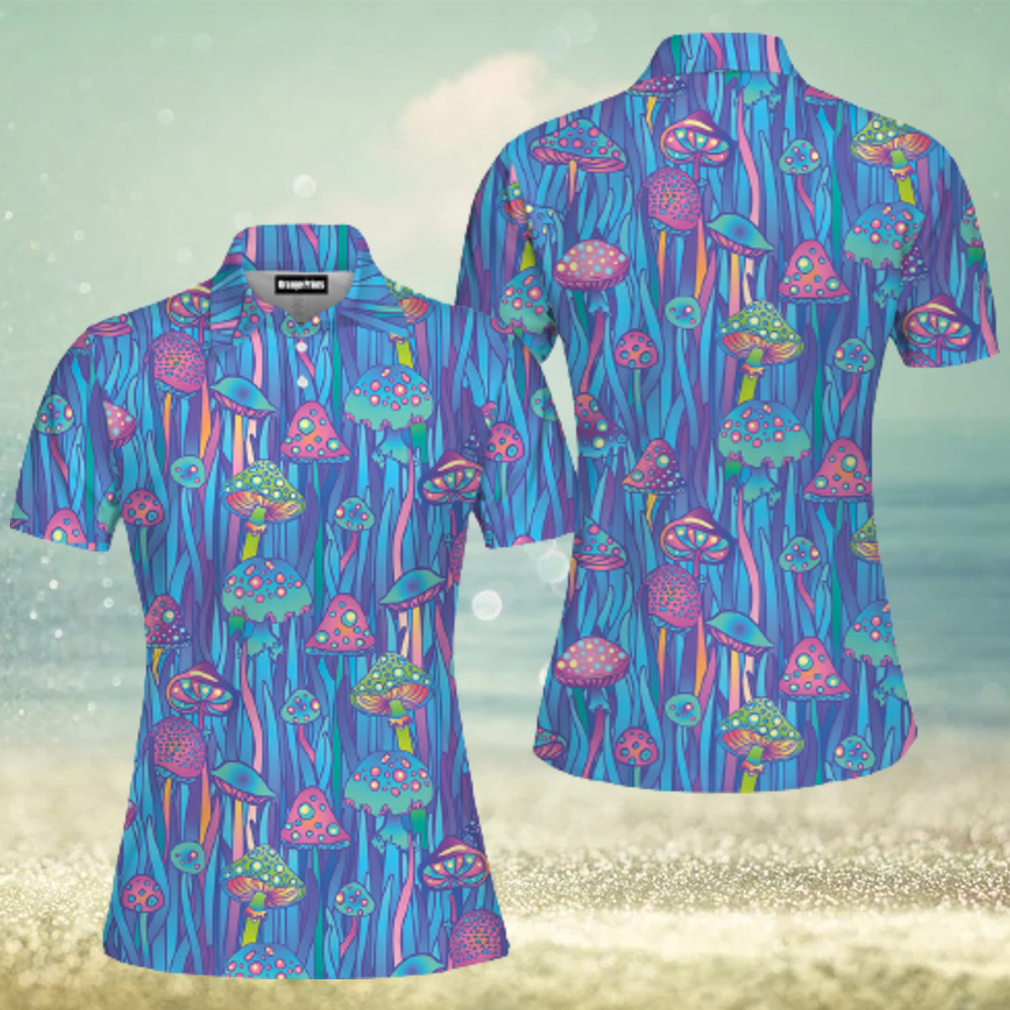 Neon Hippie Mushroom Polo Shirt - Limotees