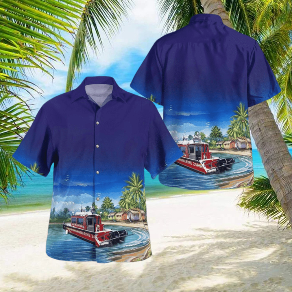 Nevada Tahoe Douglas Fire Protection District Fireboat Hawaiian shirt - Limotees