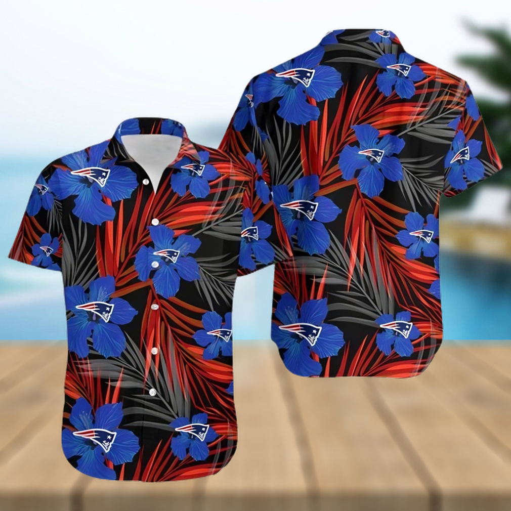 New England Patriots 2 Flower Hawaiian Shirt - Limotees