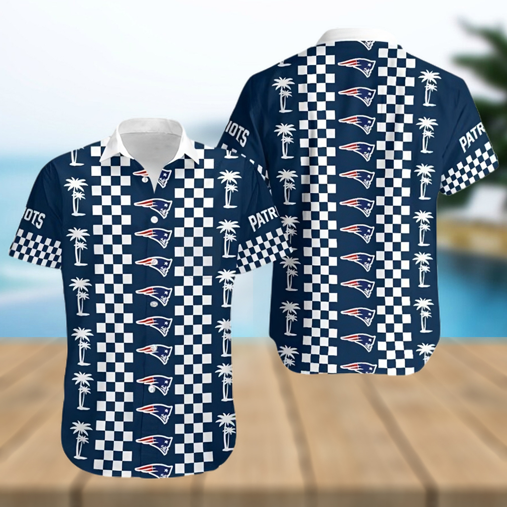 New England Patriots Coconut Trees Hawaiian Shirt - Limotees