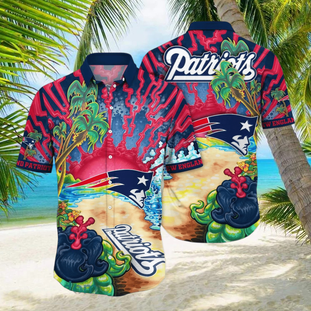 New England Patriots NFL Flower Hawaiian Shirt For Men Women Best Gift For Fans hawaiian shirt - Limotees