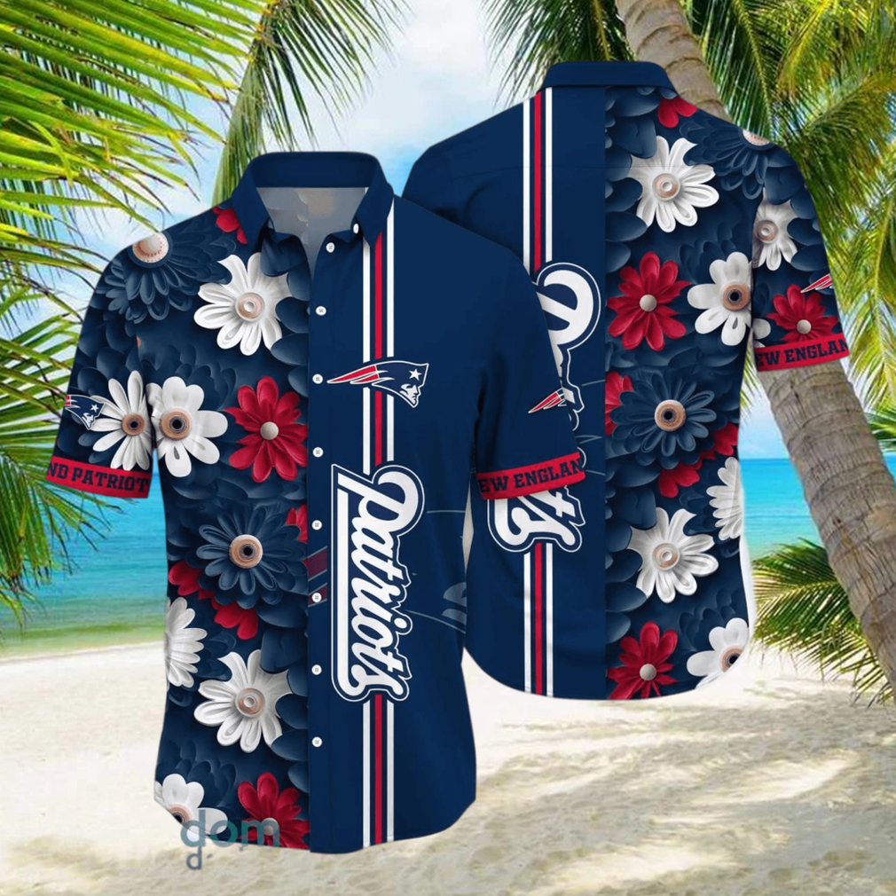 New England Patriots NFL Flower Hawaiian Shirt For Men Women Gift For Fans hawaiian shirt - Limotees