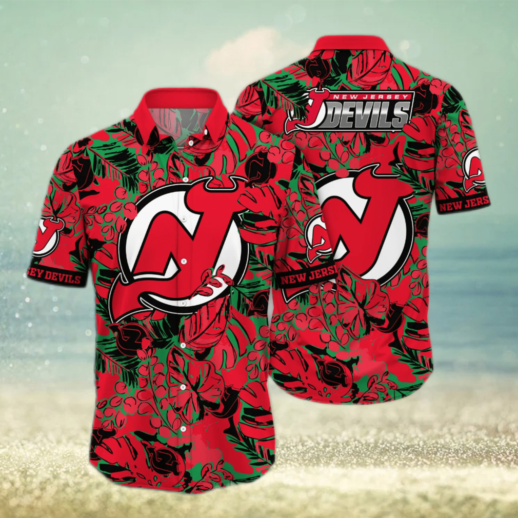 New Jersey Devils NHL Hawaiian Shirt Coconut Water Aloha Shirt - Limotees