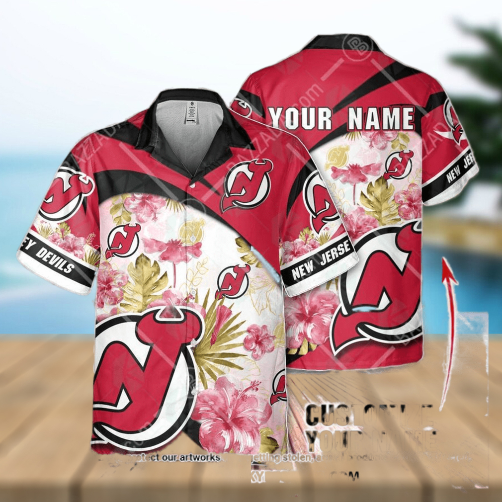 New Jersey Devils custom personalized Hawaiian Shirt - Limotees