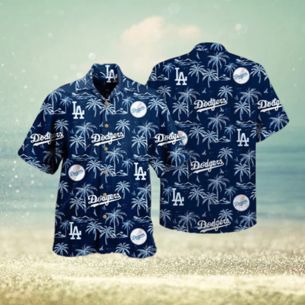 New Men’s Los Angeles Dodgers Hawaiian T Shirt - Limotees