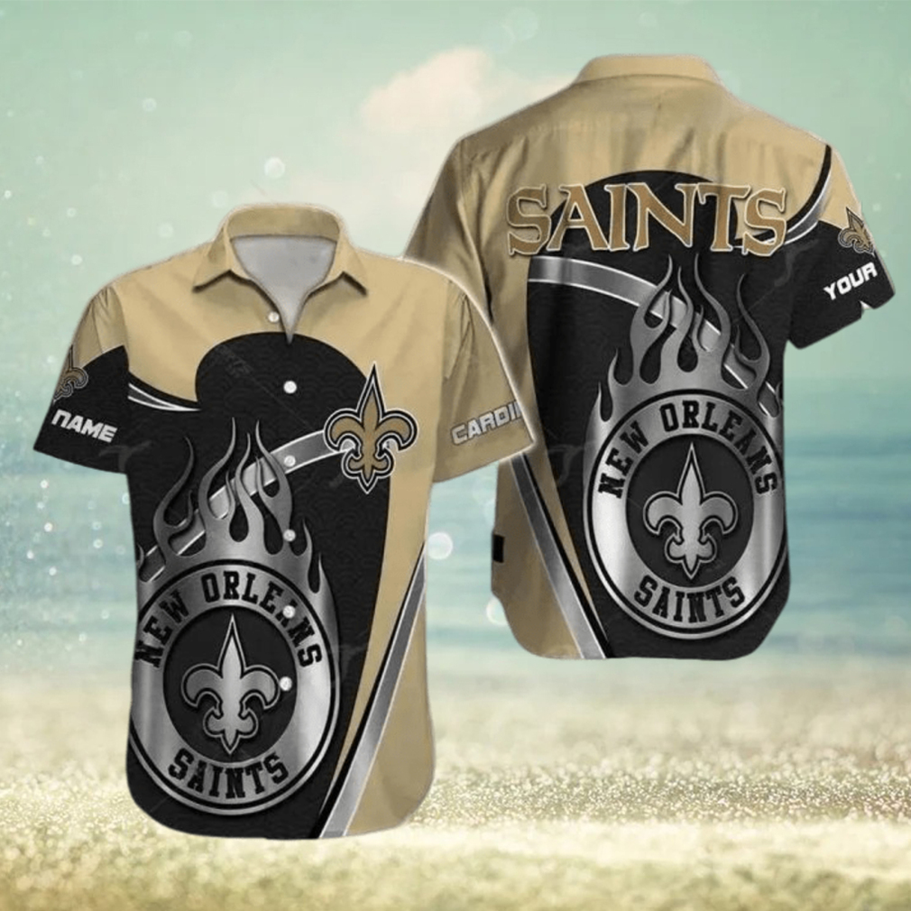 New Orleans Saints Hawaiian Shirt Nfl Football Personalized Aloha Hawaiian Shirt - Limotees