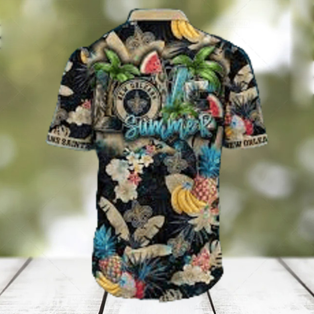 New Orleans Saints NFL Flower Logo Colorful Luau Hawaiian Shirt - Limotees