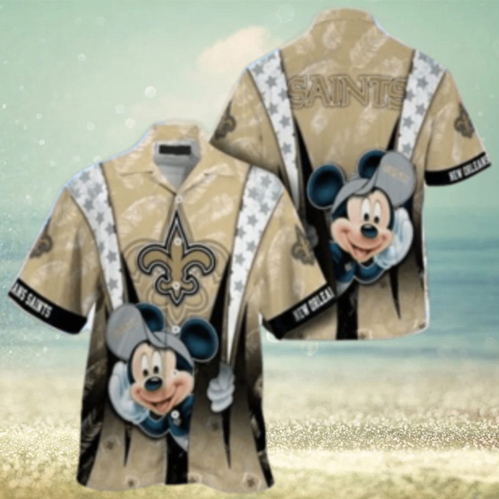 New Orleans Saints nfl mickey mouse Hawaiian Shirt custom for fan - Limotees