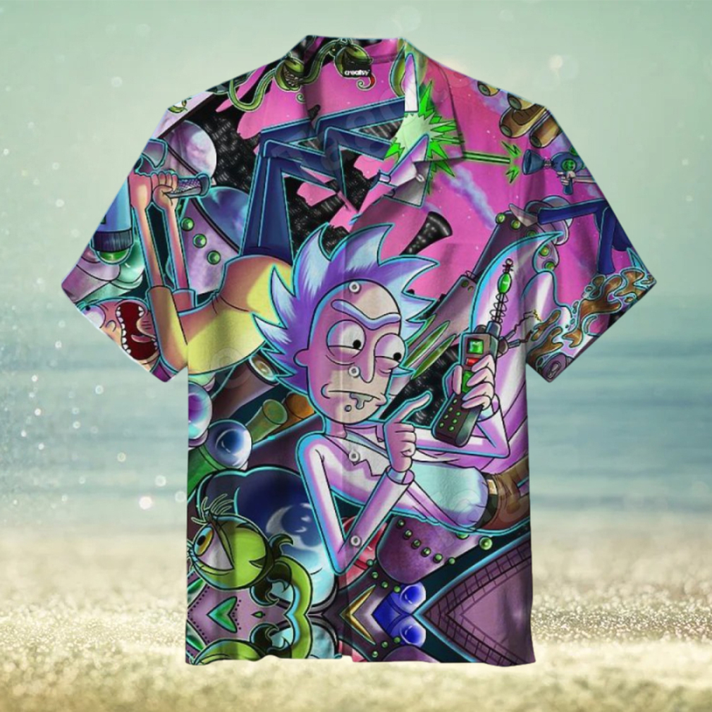 New Rick And Morty Experiments Hawaiian Shirt And Short - Limotees