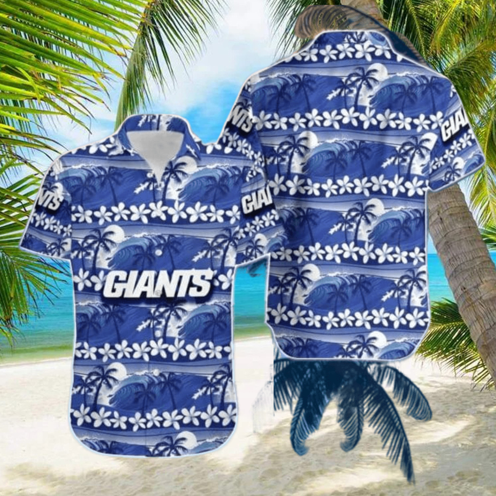 New York Giants Coconut Trees NFL Gift For Fan Hawaii Shirt - Limotees