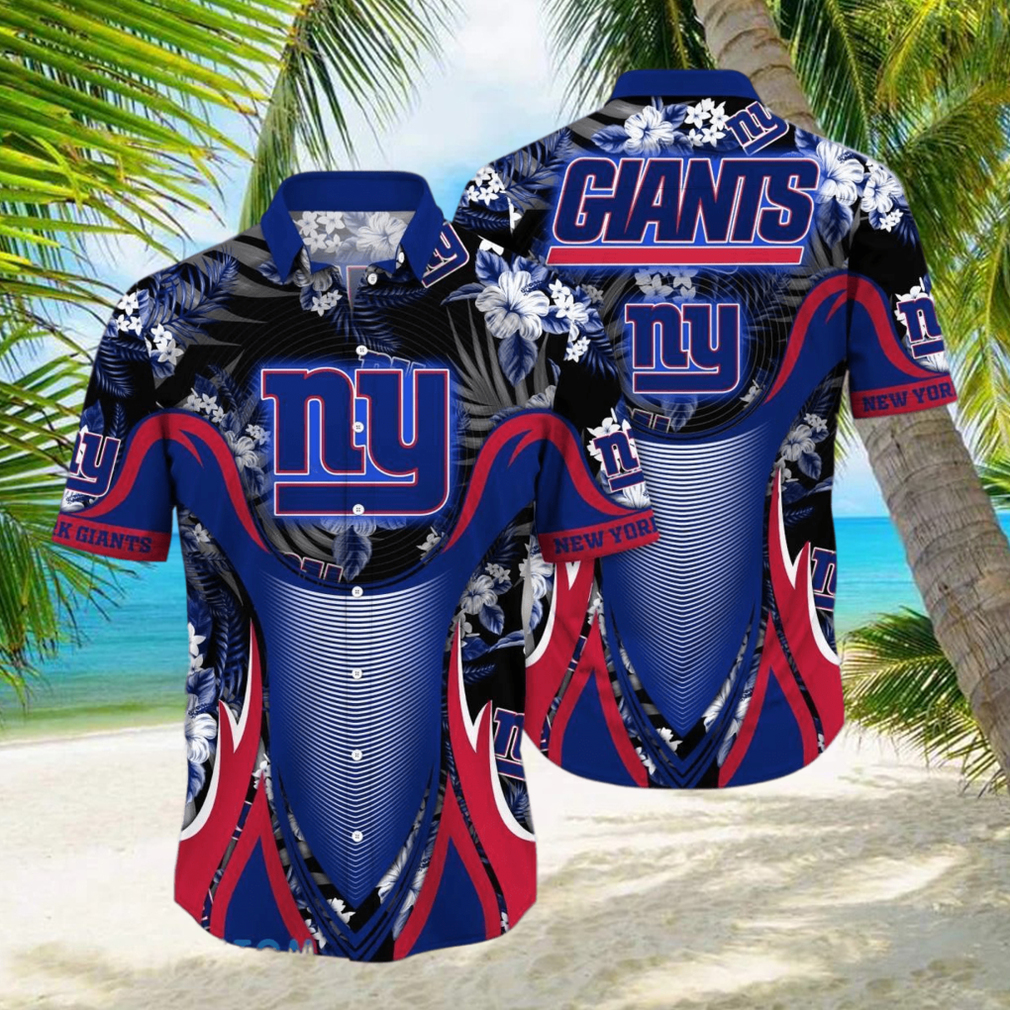 New York Giants NFL Flower Hawaiian Shirt Impressive Gift For Men And Women Fans hawaiian shirt - Limotees