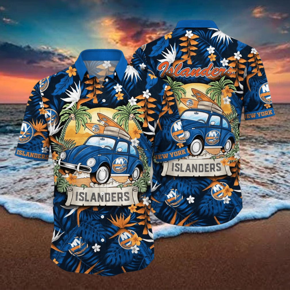 New York Islanders NHL Flower Hawaiian Shirt For Men Women Unique Gift For Fans - Limotees