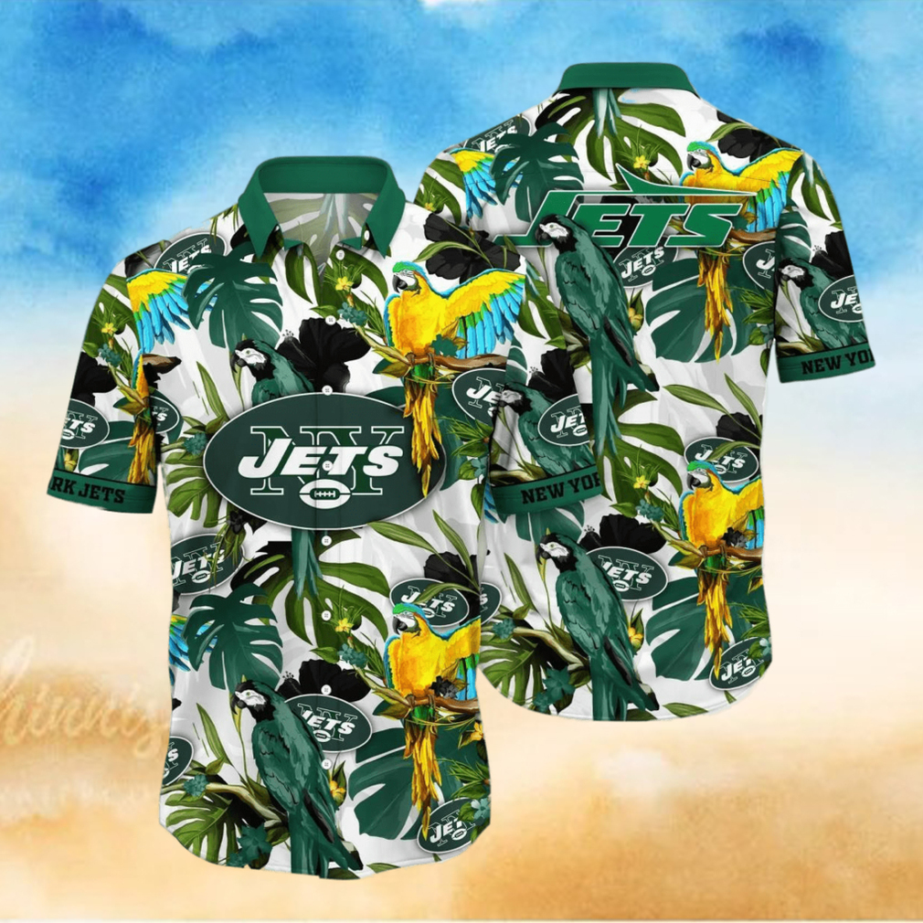 New York Jets NFL Flower Hawaiian Shirt Great Gift For Fans - Limotees