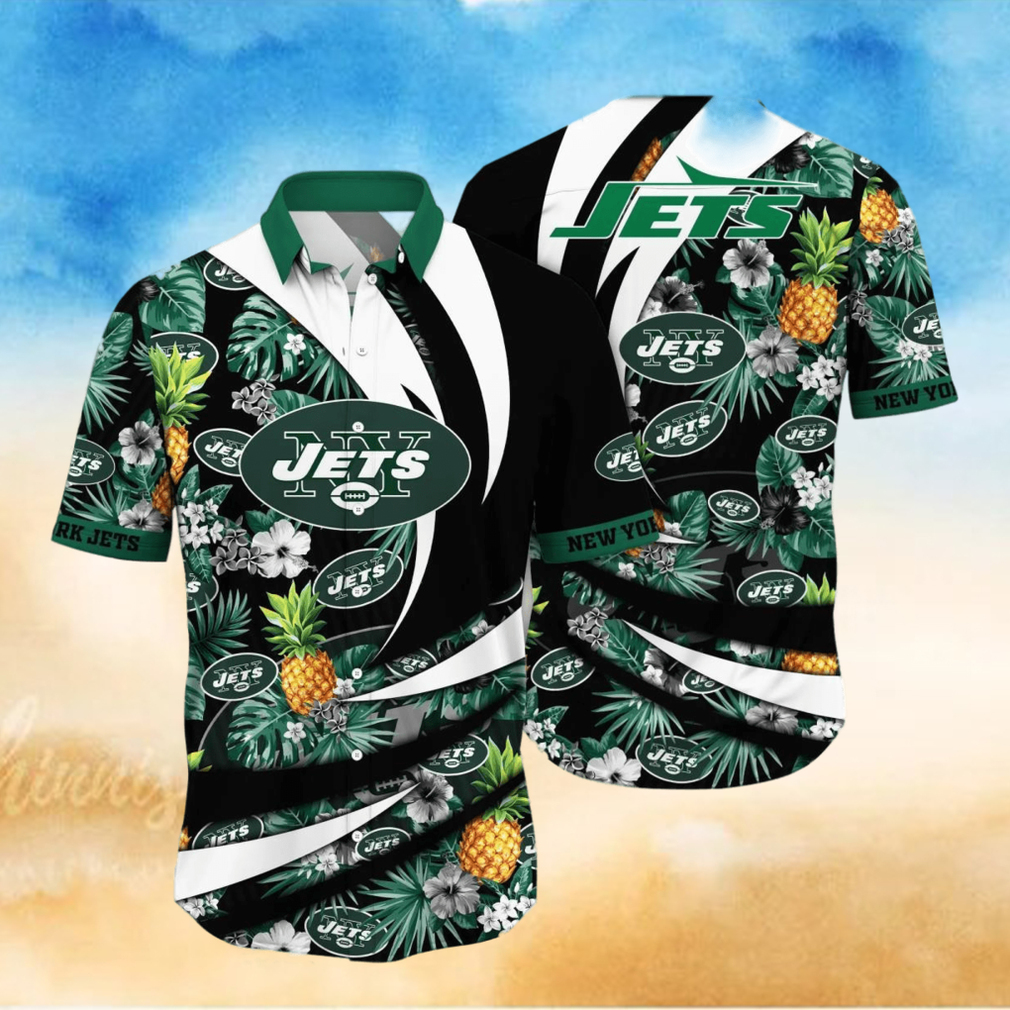 New York Jets NFL Flower Hawaiian Shirt Style Gift For Men Women Fans - Limotees