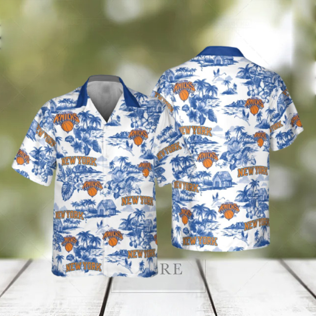 New York Knicks Collar Hawaiian Shirt For Men And Women Gift Beach - Limotees