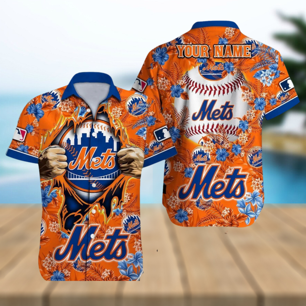 New York Mets MLB Custom Name Aloha 3D Hawaiian Shirt Summer Gift - Limotees