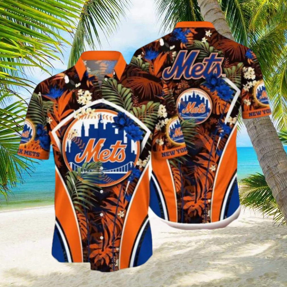 New York Mets Mlb Flower Hawaii Shirt For Fans - Limotees