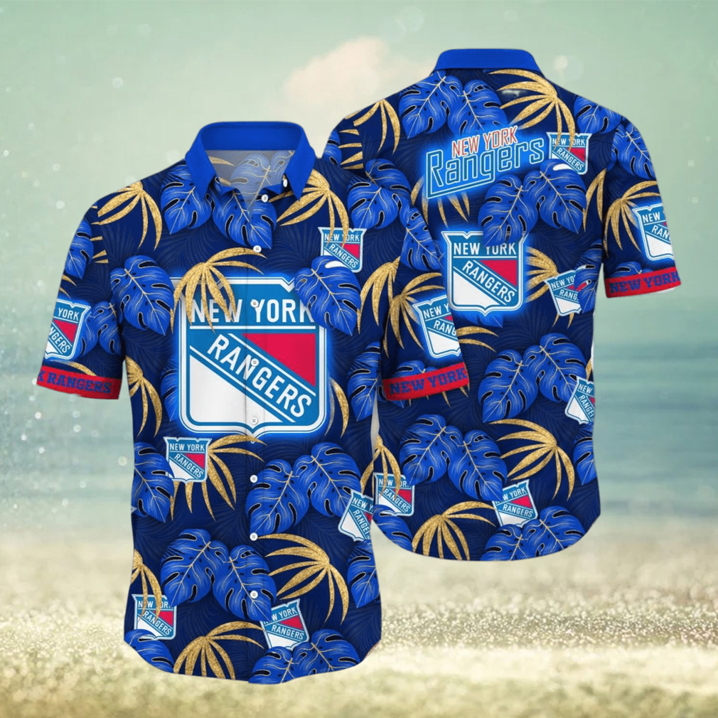 New York Rangers NHL Flower Hawaiian Shirt - Limotees